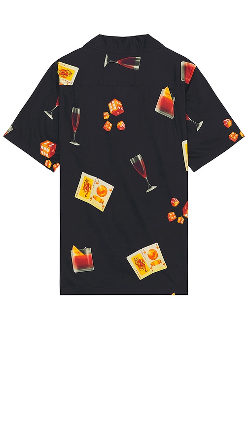 Shop Roark Gonzo Short Sleeve Shirt In Buon Giorno Black