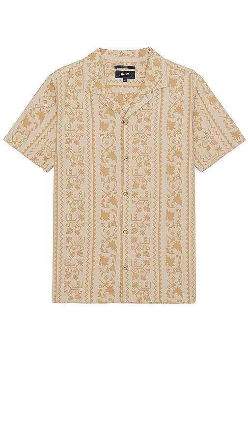 Roark Gonzo Short Sleeve Shirt In Sarda Almond