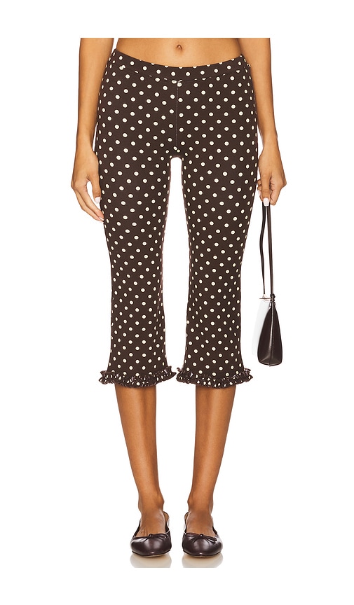 Rat Boi Ruffle Capri Pants In Multi