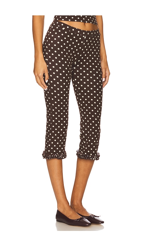 Rat Boi Ruffle Capri Pants In Multi