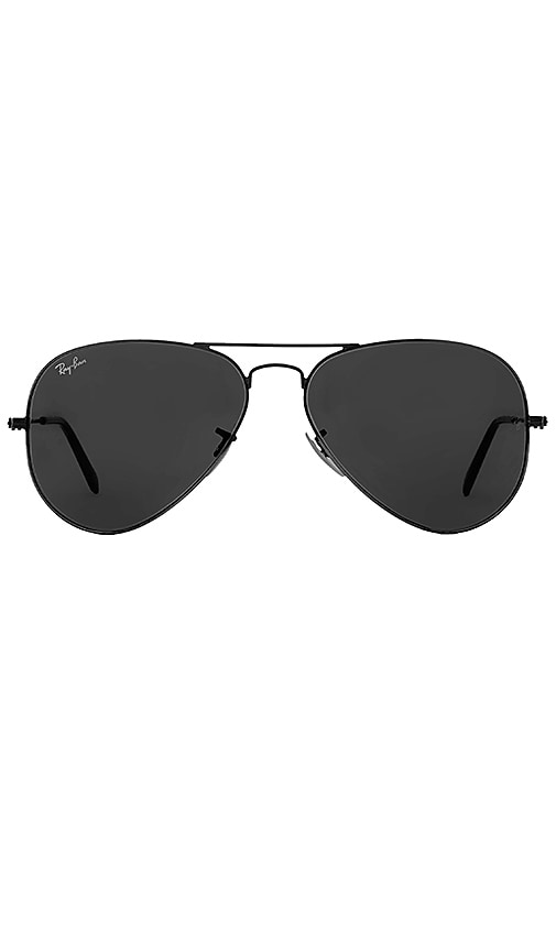 blacked out ray ban aviators