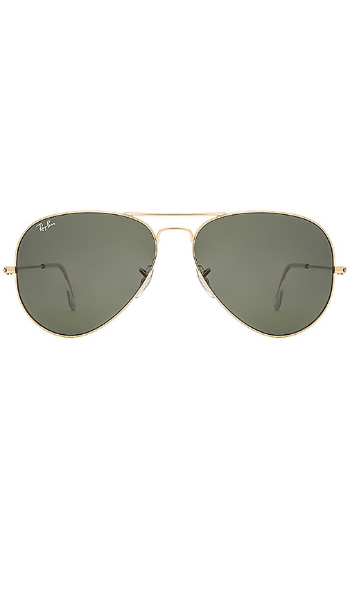 Ray-Ban LARGE CLASSIC アビエーターサングラス in Metallic Gold.