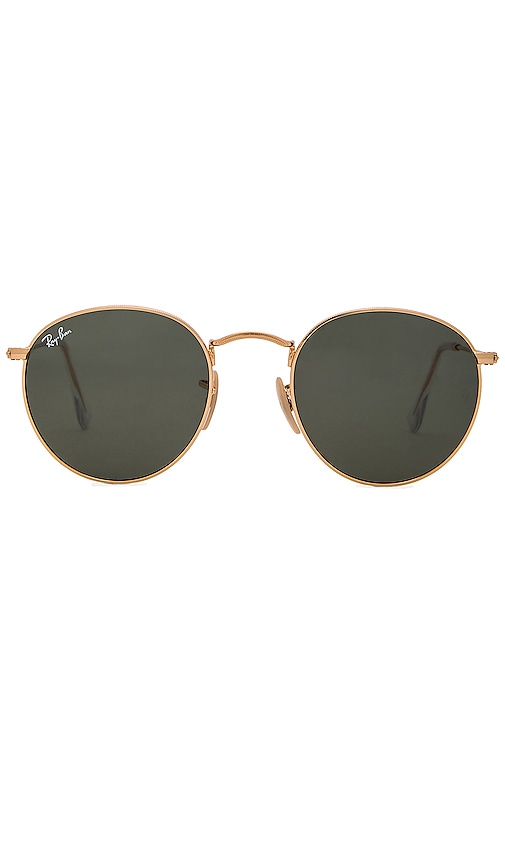 Product image of Ray-Ban Round Metal in Green Classic. Click to view full details