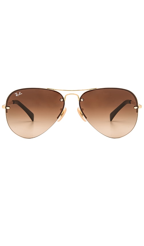 ray ban rimless sunglasses