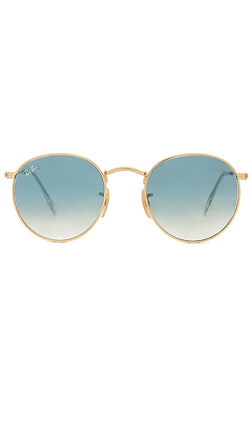 ray ban round metal gradient