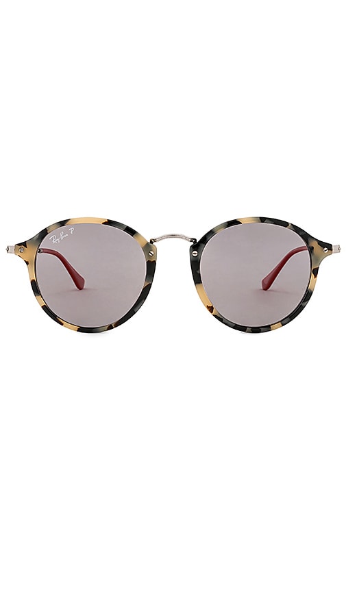 ray ban round fleck havana gold