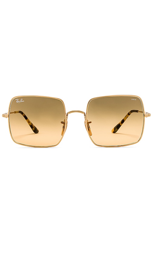 Ray-Ban Square Evolve in Gold \u0026 Gray 