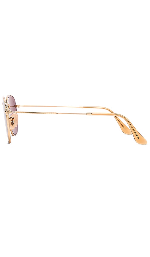  Ray-ban Sonnenbrille Hexagonal Flat In Metallic Gold. 
