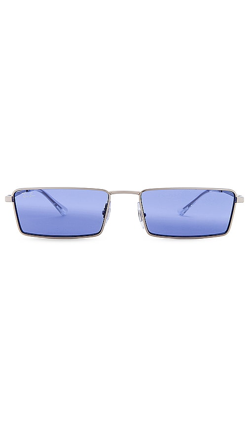 Ray-Ban Emy Sunglasses in Silver & Blue
