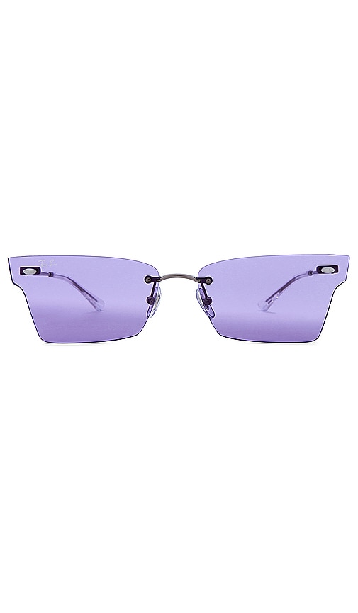 Ray Ban OCCHIALI DA SOLE XIME in Gunmetal Purple REVOLVE