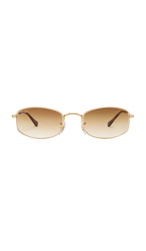 Ray Ban Rectangular Sunglasses In Brown