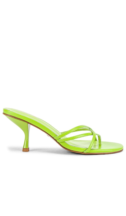 RAYE Toffee Sandal in Lime | REVOLVE