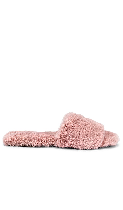 RAYE Faux Fur Sandal in Pink
