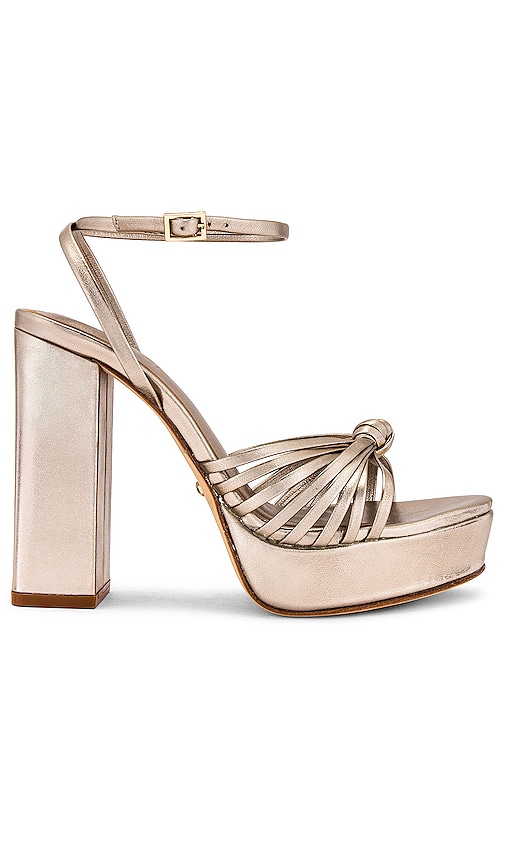 RAYE Alessi Heel in Metallic Gold. - size 7 (also in 10, 7.5, 8, 8.5, 9, 9.5)