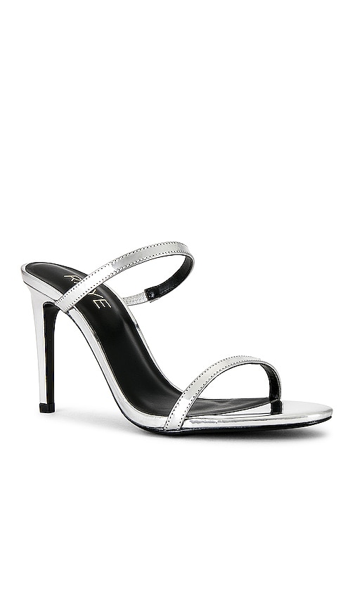 Shop Raye Nina Heel In Metallic Silver