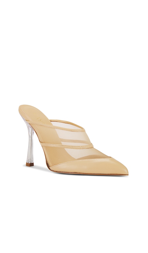 Shop Raye Juli Mule In Nude Mesh