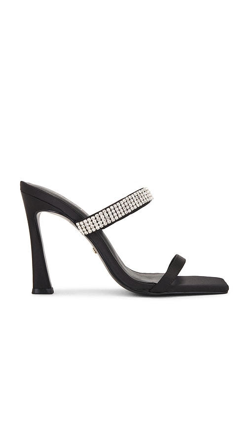 Shop Raye Artemis Heel In Black Rhinestone