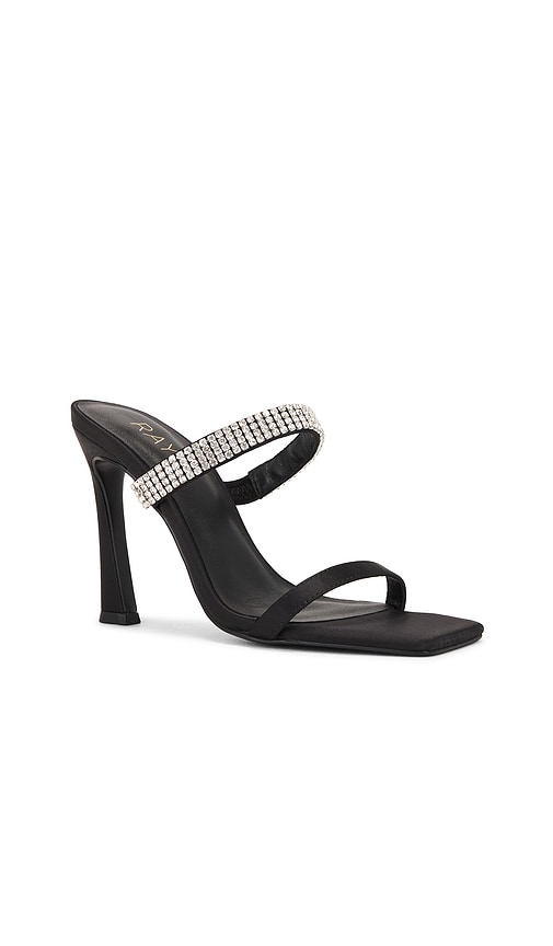 Shop Raye Artemis Heel In Black Rhinestone