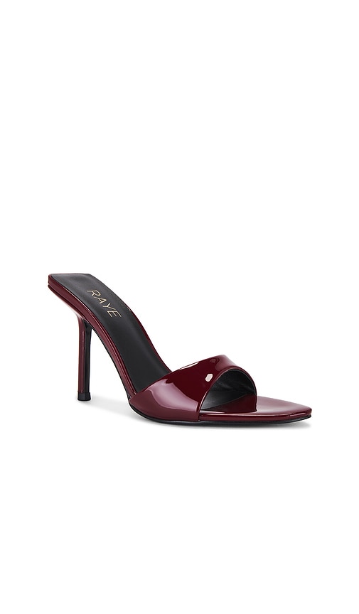 Raye X Emma Rose Sol Heel In Dark Burgundy