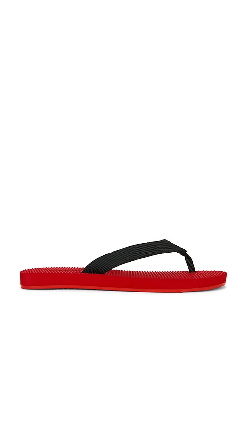 RAYE Cane Flip Flop in Red. - size 8 (also in 5, 6, 7, 9, 10)