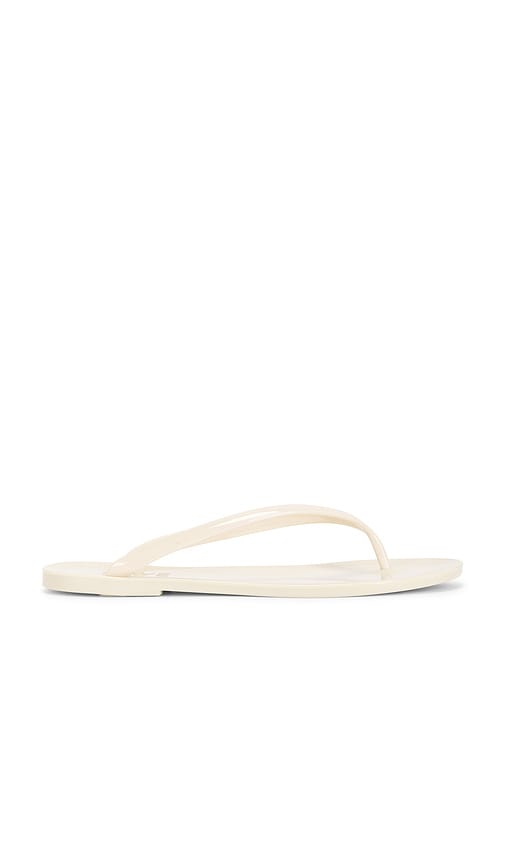 RAYE Nia Flip Flop in Ivory. - size 10 (also in 6, 7, 8, 9)
