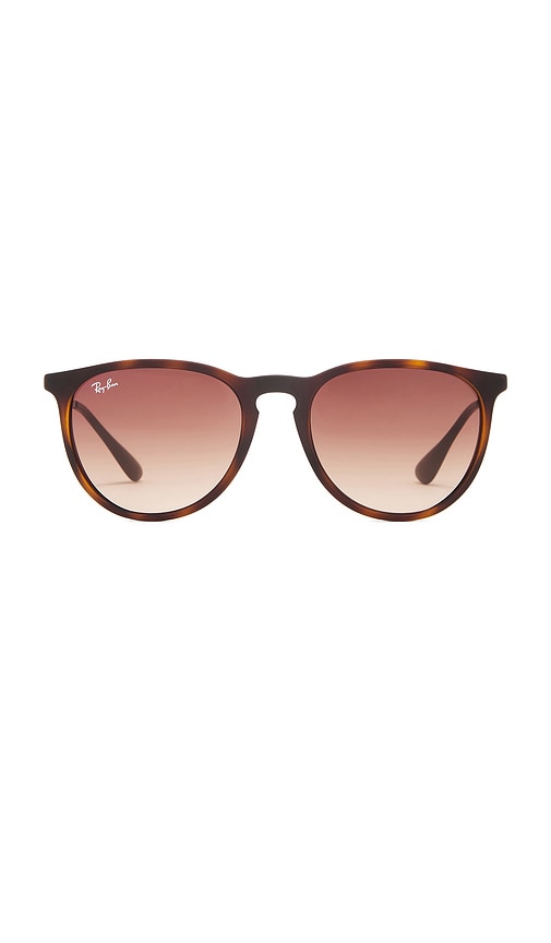 Shop Ray Ban Erika Classic Oval Sunglasses In Brown