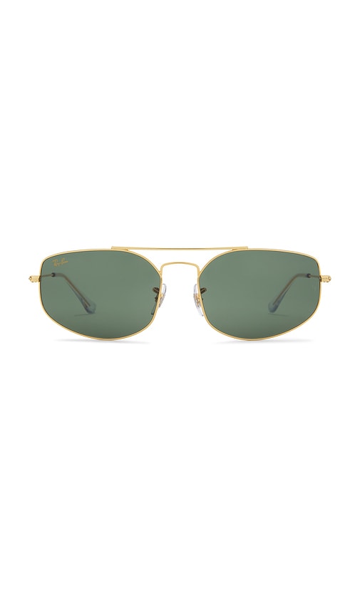 Shop Ray Ban Explorer 5 Sunglasses In Metallic Gold