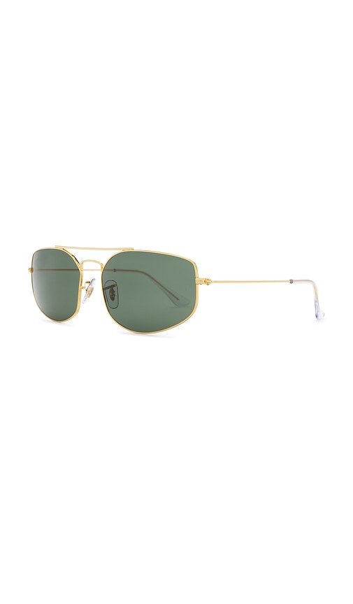 Shop Ray Ban Explorer 5 Sunglasses In Metallic Gold