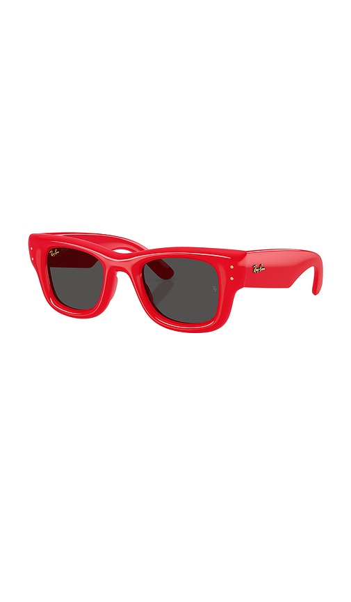 Ray Ban Rayban Rb4940 Wayfarer Puffer By Asap Rocky 683187 Lucido Rosso Sunglasses In Red
