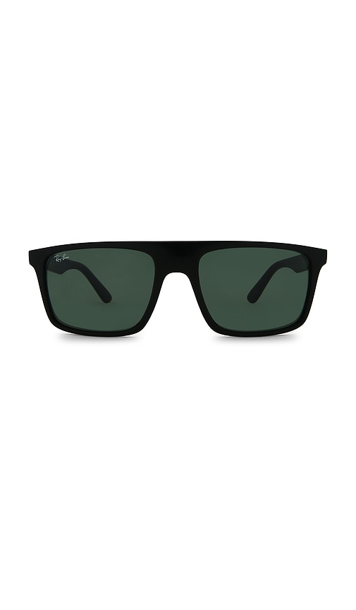 Ray-Ban RB2222 Rectangular Sunglasses in Black & Green