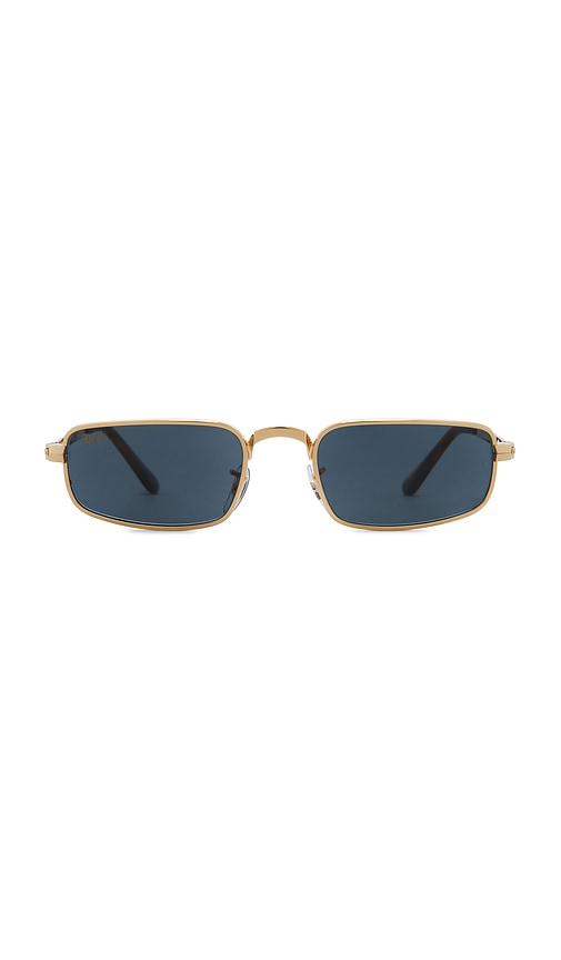 Ray-Ban x A$ap Rocky RB3927 Rectangle Sunglasses in Polished Arista Gold & Blue