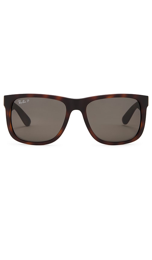 Ray-Ban Justin Polarized Square Sunglasses in Black