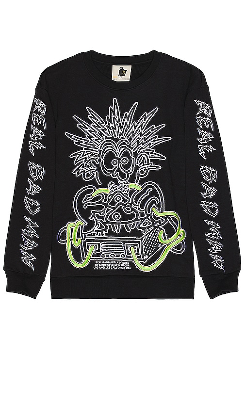 Real Bad Man Electrified Sweater In Black