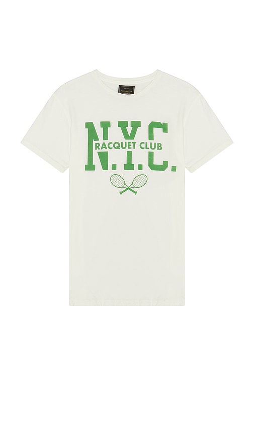 Shop Retro Brand Nyc Racquet Club Tee In 화이트