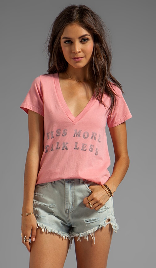Kiss More V Tee