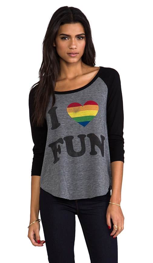 I Love Fun Baseball Tee
