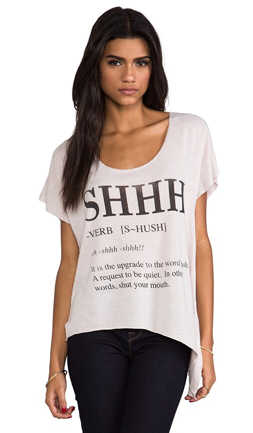 Shh Raw Tee
