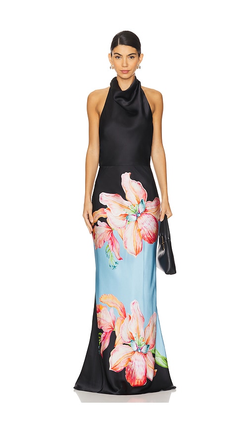 Rebecca Vallance Orchid Oasis Gown in Print