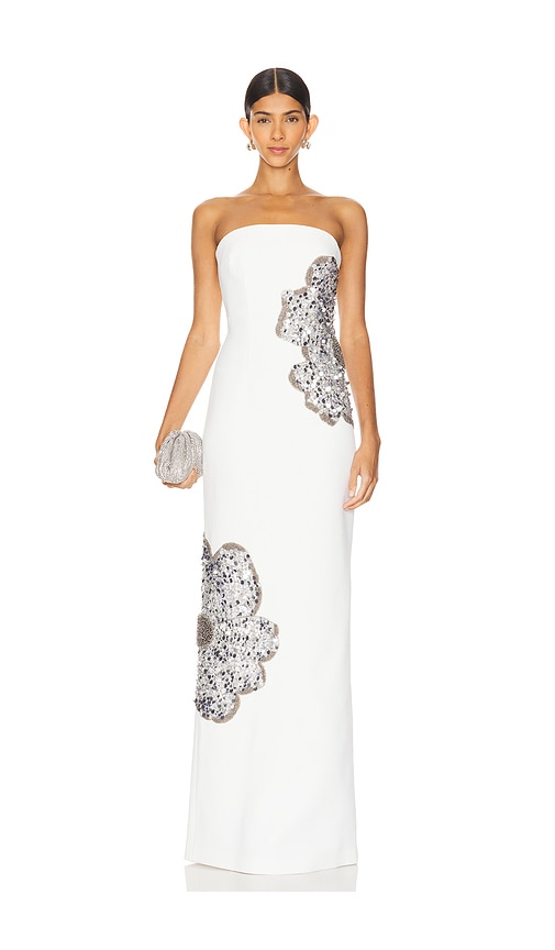 Rebecca Vallance Layana Gown in Ivory