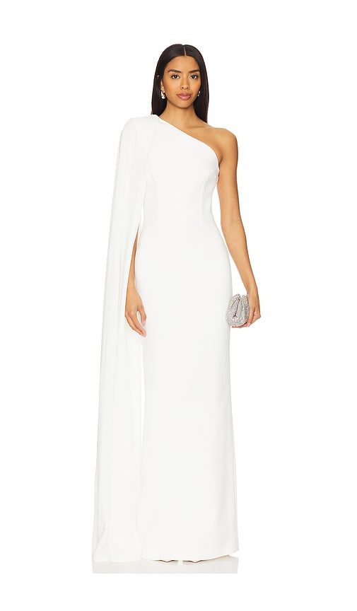 【REBECCA VALLANCE】Athena One Shoulder Gown エレガント Rebecca Vallance Black Dresses | Designer Collection | Coveti