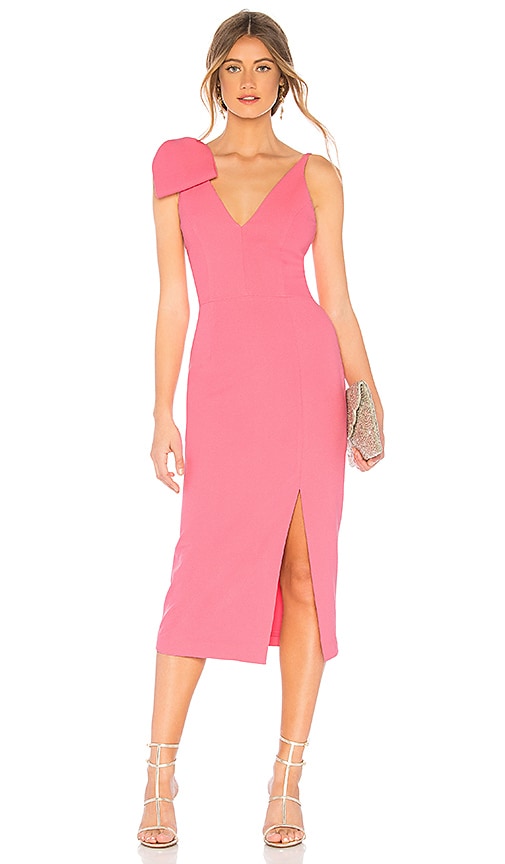 Rebecca Vallance Love Bow Dress in Pink 