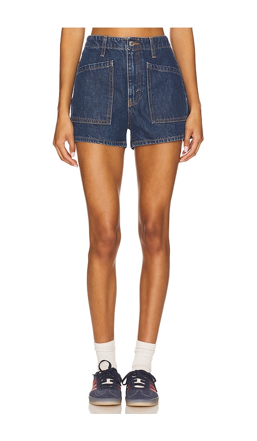 Re/done The Bender Shorts Rustic Indigo In Purple