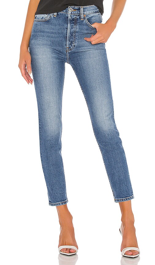 redone ultra stretch high rise ankle crop