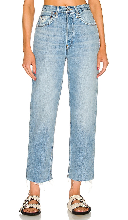 RE/DONE Originals 70s Ultra High Rise Stovepipe in Worn Blue | REVOLVE