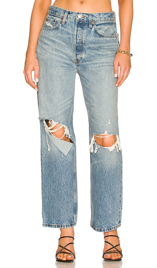 RE/DONE Originals 90's Crop Low Slung in Medium Raf | REVOLVE