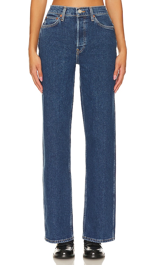 Re/done Jeans 90s High Rise Loose In Western Rinse
