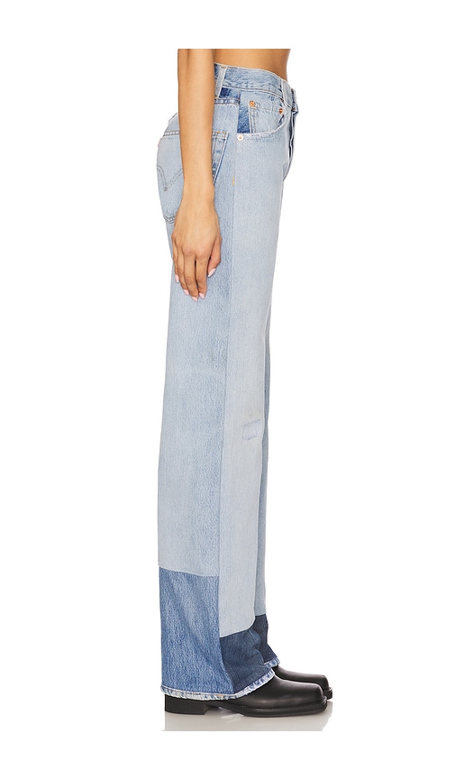 Re/done Levi's High Rise Wide Leg In Blue