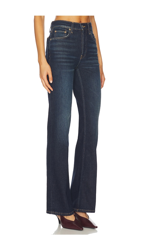 Re/done 70's Mid Rise Bootcut Jeans In Blue