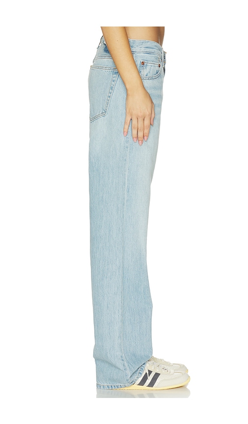  Re/done Loosie Wide Straight Leg Jeans In Blue. Size 23. Also In 24, 25, 26, 27, 28, 29, 30, 31, 32. 