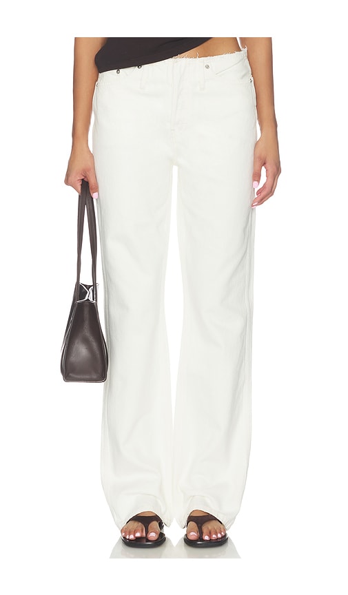 RE/DONE Roxy Loose Wide Leg Jeans in Cream. - size 24 (also in 27, 28, 29, 30, 31, 32)
